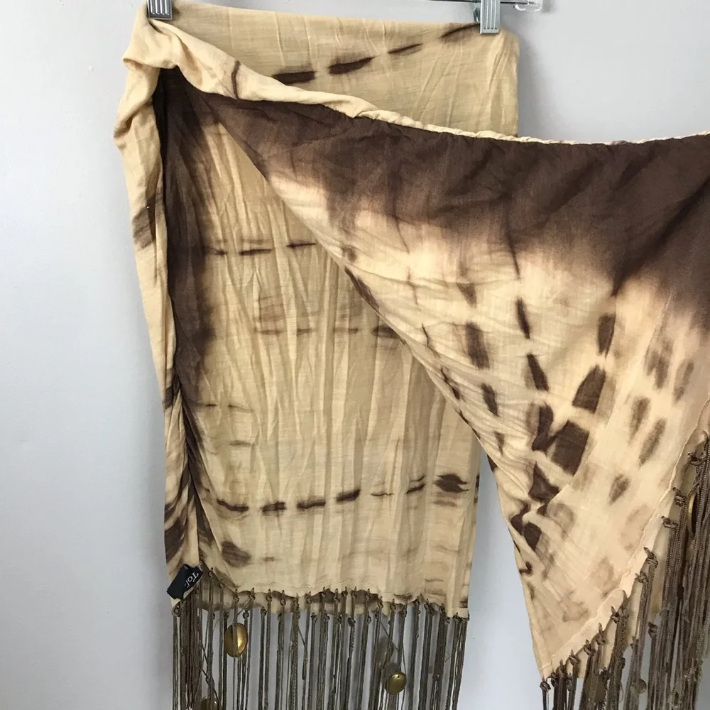 Tolani Tie Dye Scarf Fringe